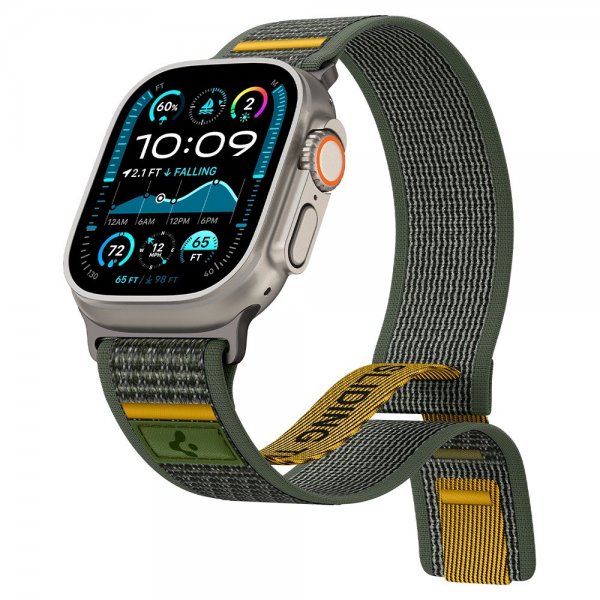 Spigen Apple Watch 44/45/46mm/Ultra 49mm Armband Athlex Air Active Green