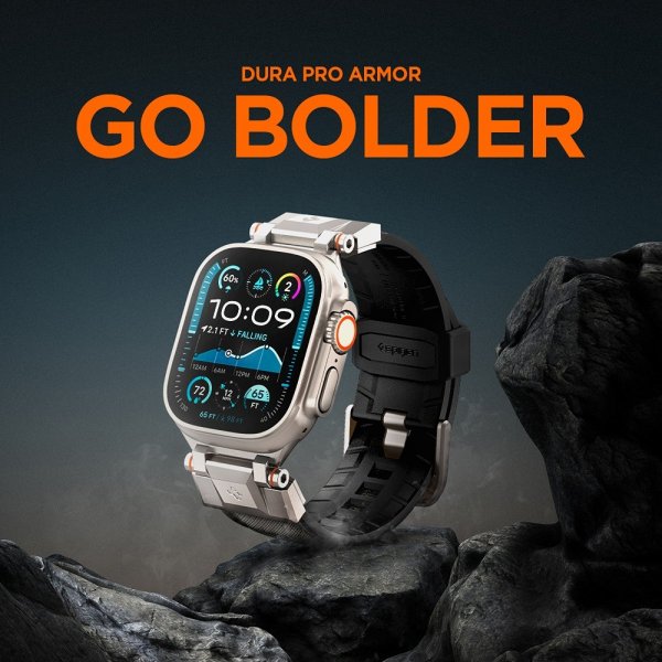 Spigen Apple Watch 44/45/46mm/Ultra 49mm Armband DuraPro Armor Grå