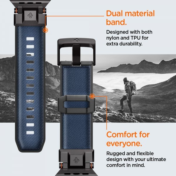 Spigen Apple Watch 44/45/46mm/Ultra 49mm Armband DuraPro Armor Navy Blue