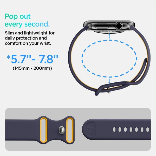 Spigen Apple Watch 44/45/46mm/Ultra 49mm Armband Nano Pop Blueberry Navy