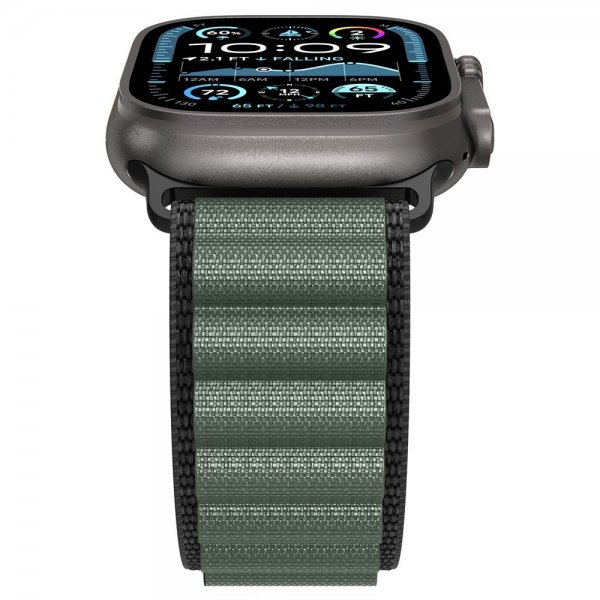 Spigen Apple Watch 44/45/46mm/Ultra 49mm Armband WBF1 Svart Grön