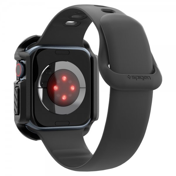 Spigen Apple Watch 46mm (Series 10/11) Skal med Skärmskydd Tough Armor Svart