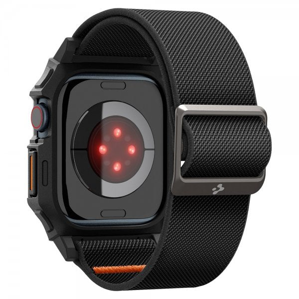 Spigen Apple Watch 46mm (Series 10/11) Armband och Skal Lite Fit Pro Matte Black