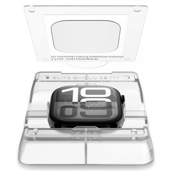 Spigen Apple Watch 46mm (Series 10/11) Skärmskydd EliteShield EZ Fit 2-pack