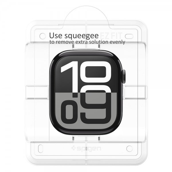 Spigen Apple Watch 46mm (Series 10/11) Skärmskydd EliteShield EZ Fit 2-pack