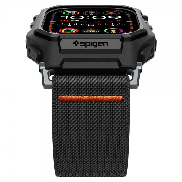 Spigen Apple Watch Ultra 49mm Armband och Skal Lite Fit Pro Matte Black