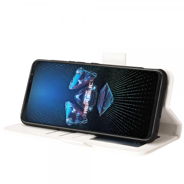 Asus ROG Phone 5 Fodral Litchi Vit