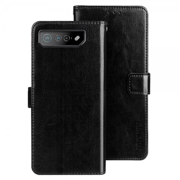 Asus ROG Phone 7 Fodral Lädertextur Svart
