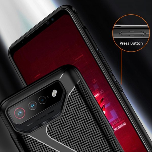 Asus ROG Phone 7 Skal med Textur Svart