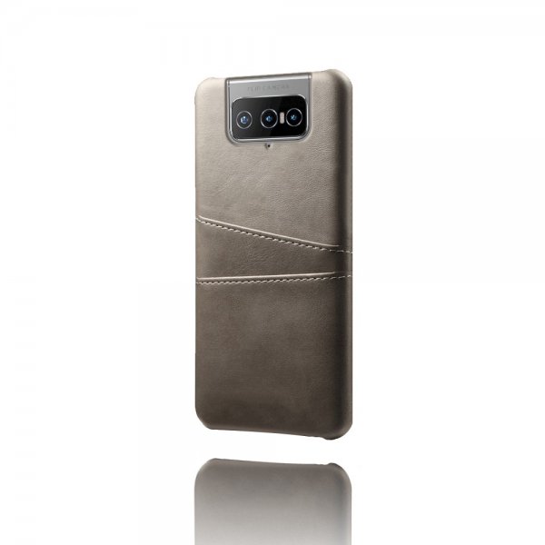 Asus Zenfone 8 Flip Skal Två Kortfack Grå