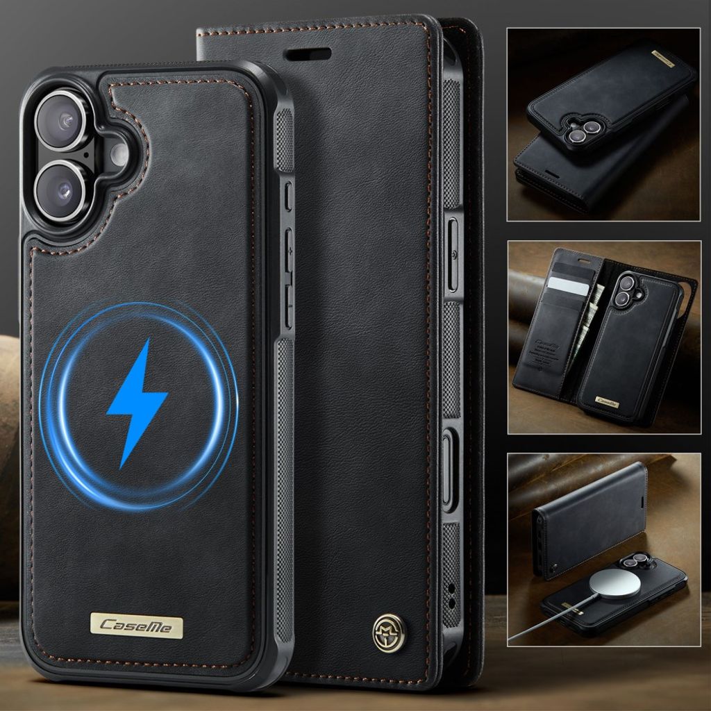 CaseMe iPhone 17 Fodral C49 Series Svart