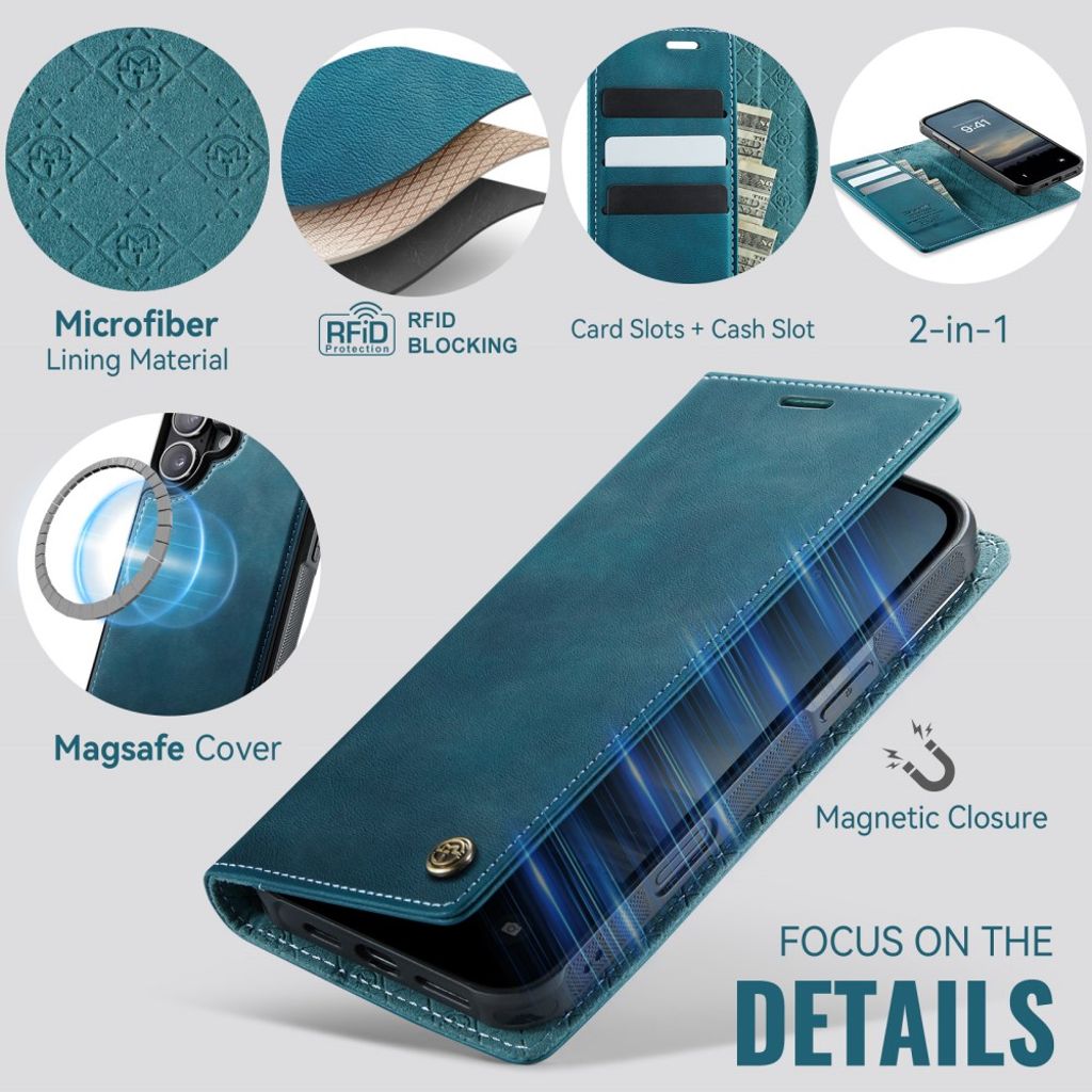 CaseMe iPhone 17 Fodral C49 Series Grön