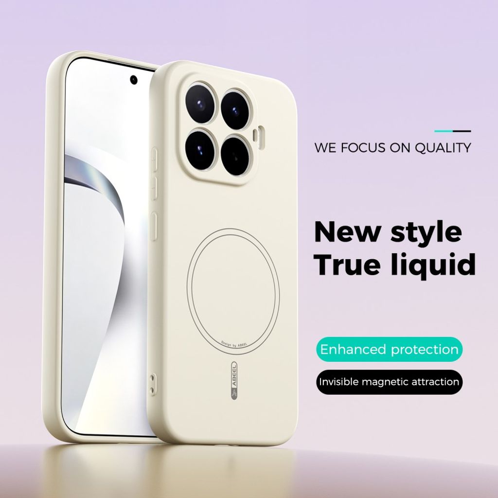 ABEEL Xiaomi 17T Skal Silikon MagSafe Beige