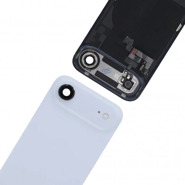 Baksida Glas Original med smådelar för iPhone Air - Blå