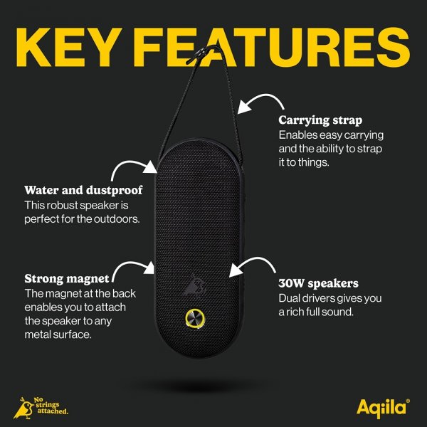 Aqiila Bärbar Högtalare Soundbird CM