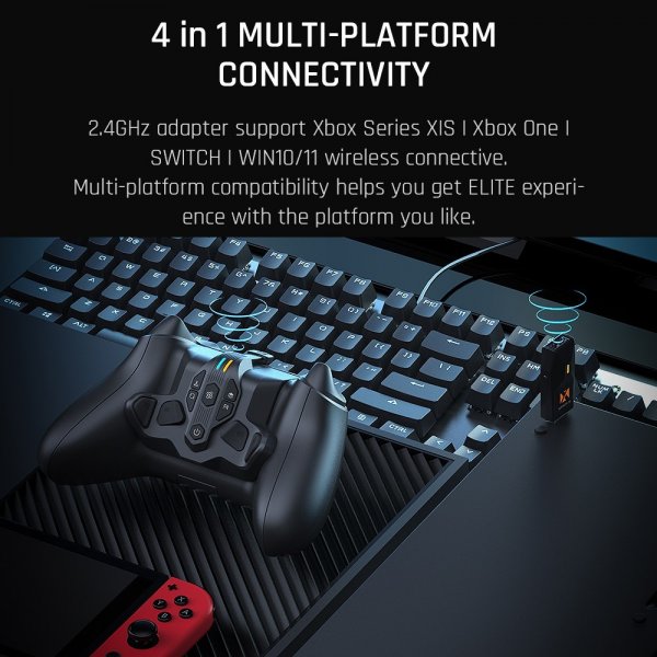 BIGBIG WON ARMOR-X Pro Baksideknappmodul för Spelkontroll Svart