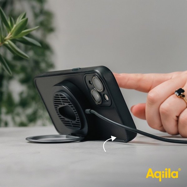 Aqiila Bilhållare med Trådlös laddning Chargebird QC1 Qi2 MagSafe 15W
