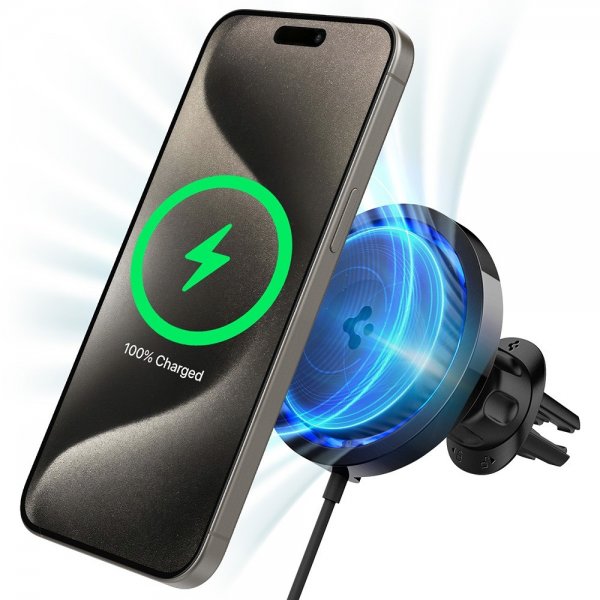 Spigen Bilhållare med trådlös laddning OneTap Pro 3 CryoMax MagFit Air Vent