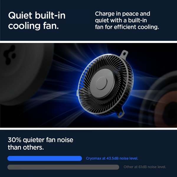 Spigen Bilhållare med trådlös laddning OneTap Pro 3 CryoMax MagFit Air Vent Hook
