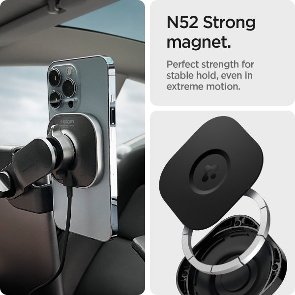 Spigen Bilhållare med Laddning OneTap Pro Wireless Screen Car Mount Tesla MagFit