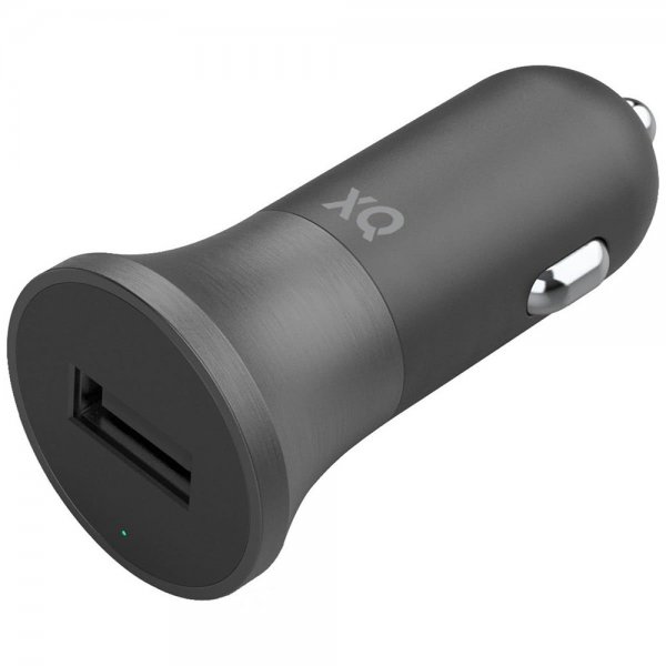 Xqisit Billaddare med Lightning-kabel 1m 12W Svart