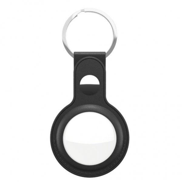 KeyBudz AirTag Hållare Läder 2-pack Svart