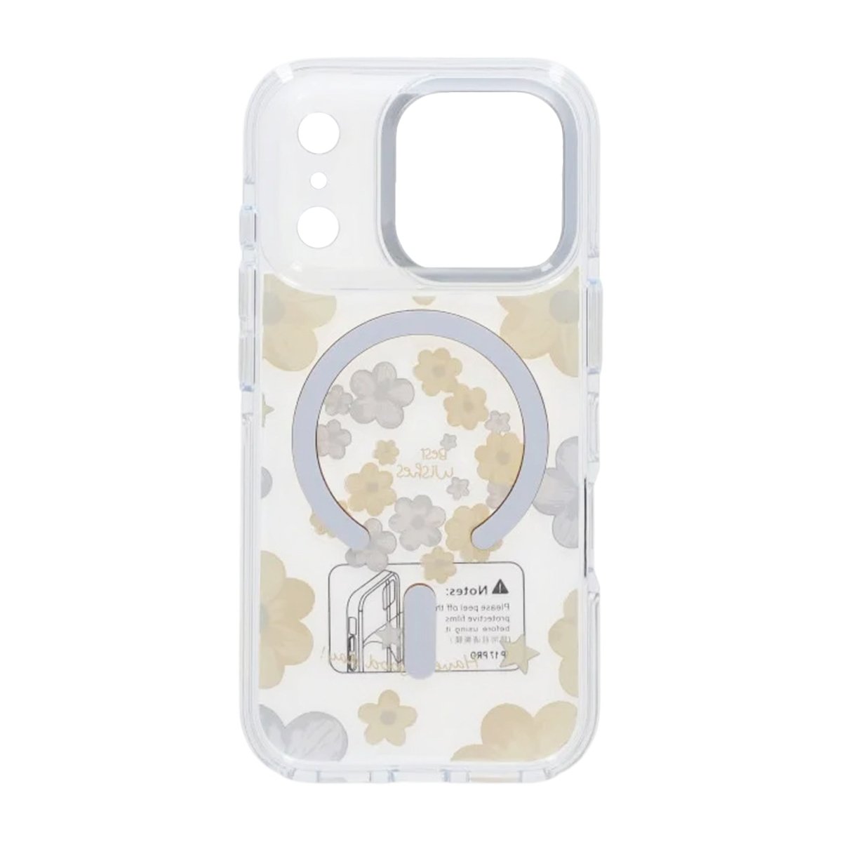 iPhone 17 Pro Max Skal Blommönster MagSafe Gul
