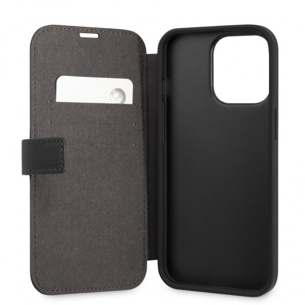 BMW iPhone 13 Pro Fodral Tricolor Carbon Effect Svart