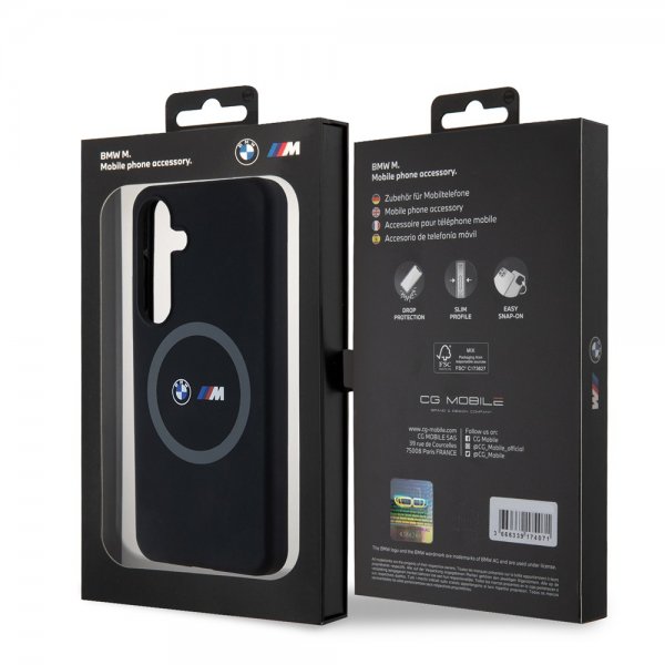 BMW Samsung Galaxy S24 Skal Printed Logos MagSafe Svart