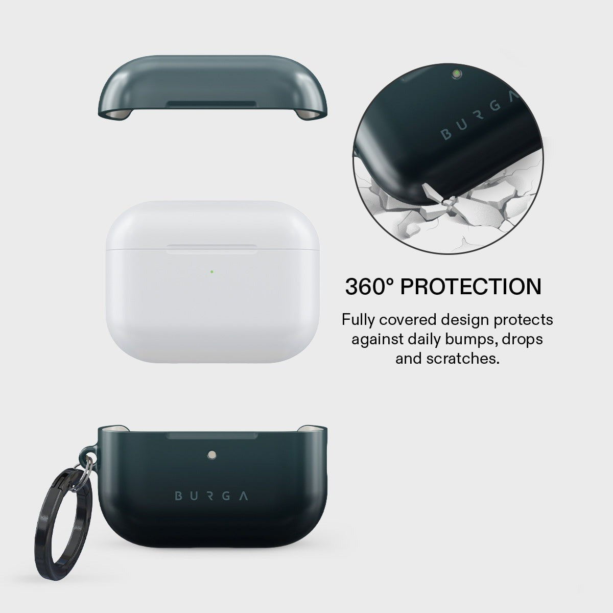 Burga AirPods Pro 3 Skal Design Black Hole