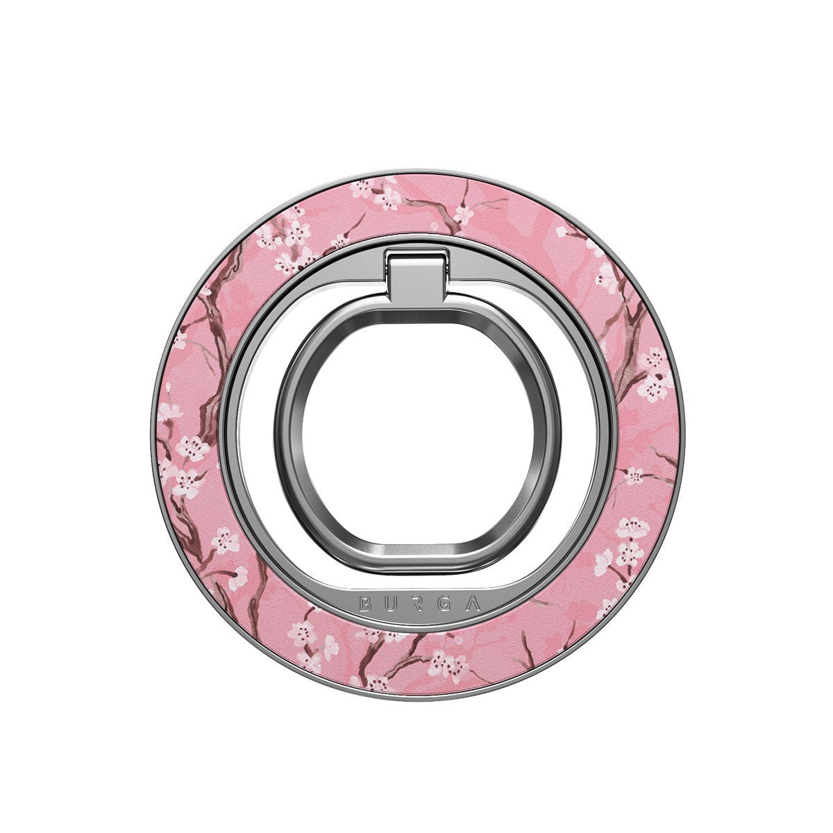 Burga Hållare Mobilring MagSafe Sakura Silver