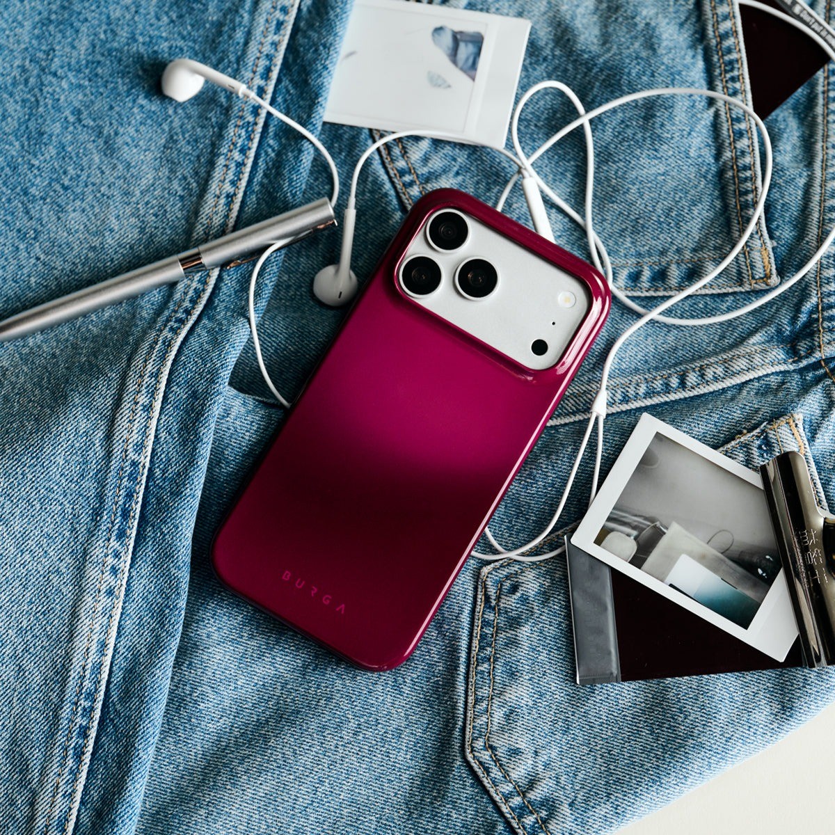 Burga iPhone 18 Pro Max Skal Tough MagSafe Dark Cherry