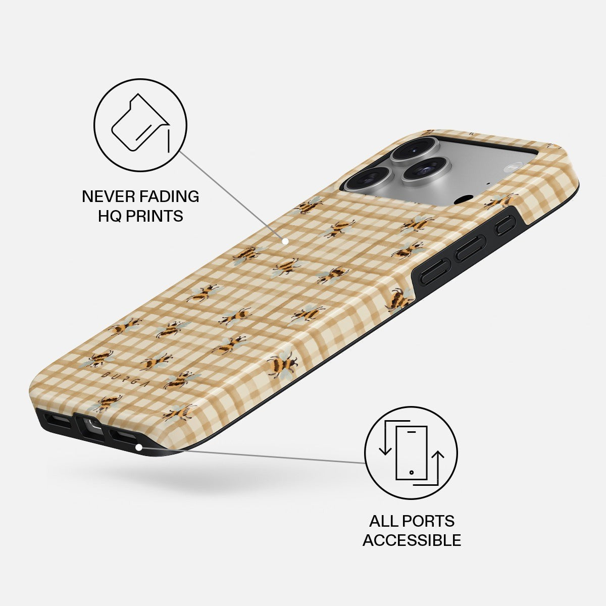 Burga iPhone 18 Pro Max Skal Tough MagSafe Honeycomb