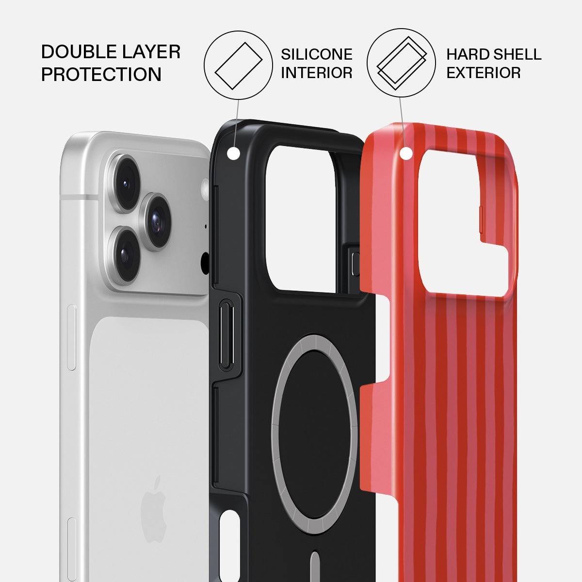 Burga iPhone 18 Pro Max Skal Tough MagSafe Pomegranate