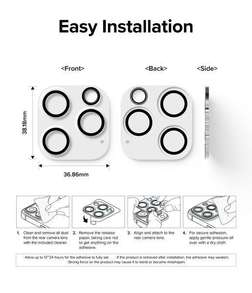 Ringke iPhone 15 Pro Max Kameraskydd Camera Protector Glass 2-pack