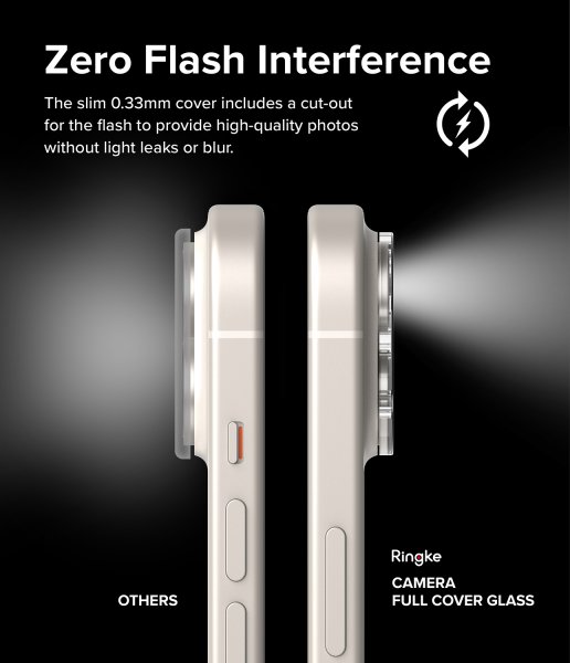 Ringke iPhone 15/iPhone 15 Plus Kameraskydd Camera Protector Glass 2-pack