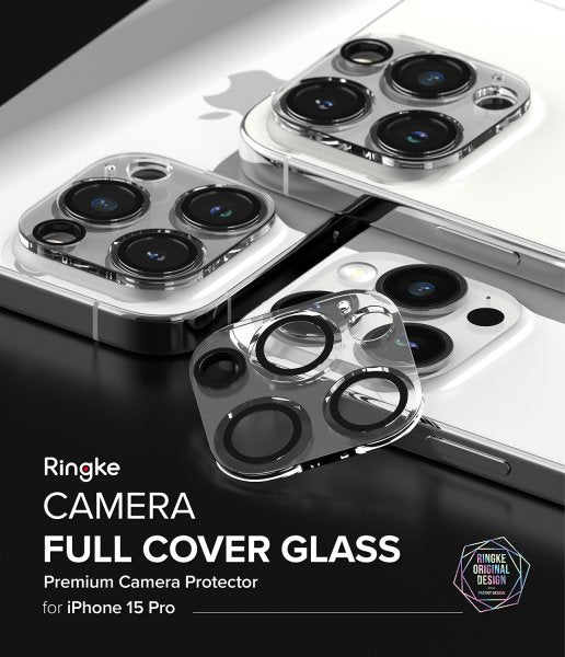 Ringke iPhone 15 Pro Kameraskydd Camera Protector Glass 2-pack
