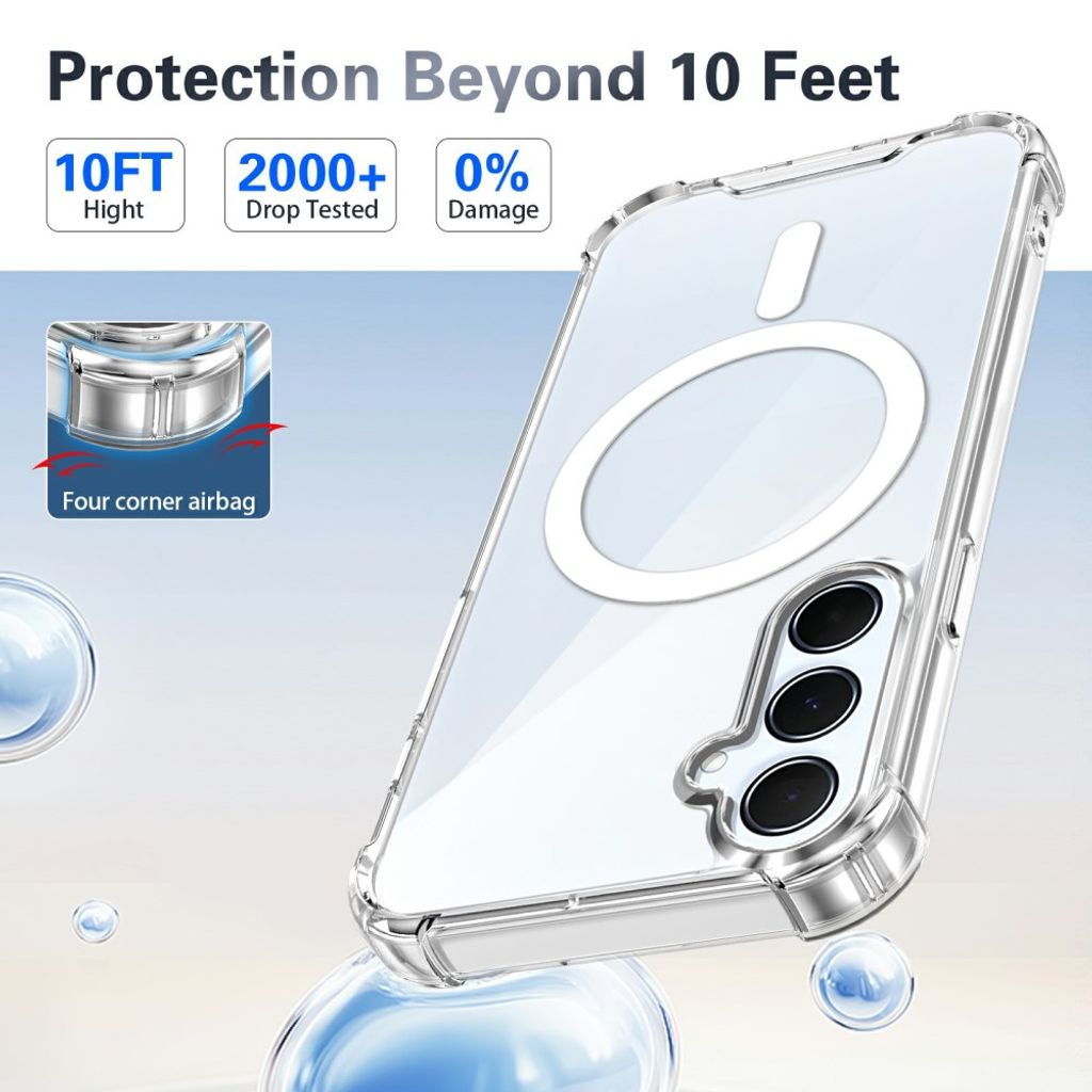 Samsung Galaxy S25 FE/S26 FE Skal MagSafe Transparent