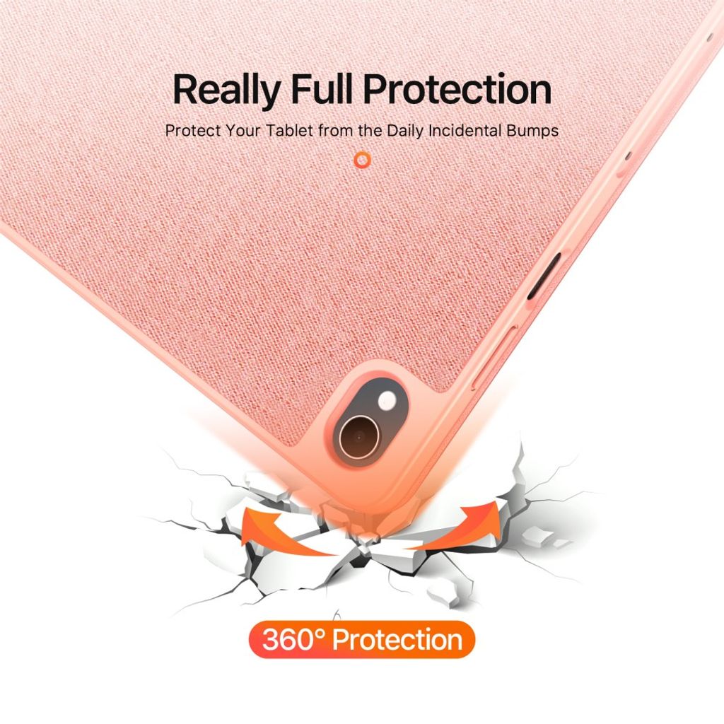 Dux Ducis Samsung Galaxy Tab S12 Plus Fodral DOMO Series Rosa