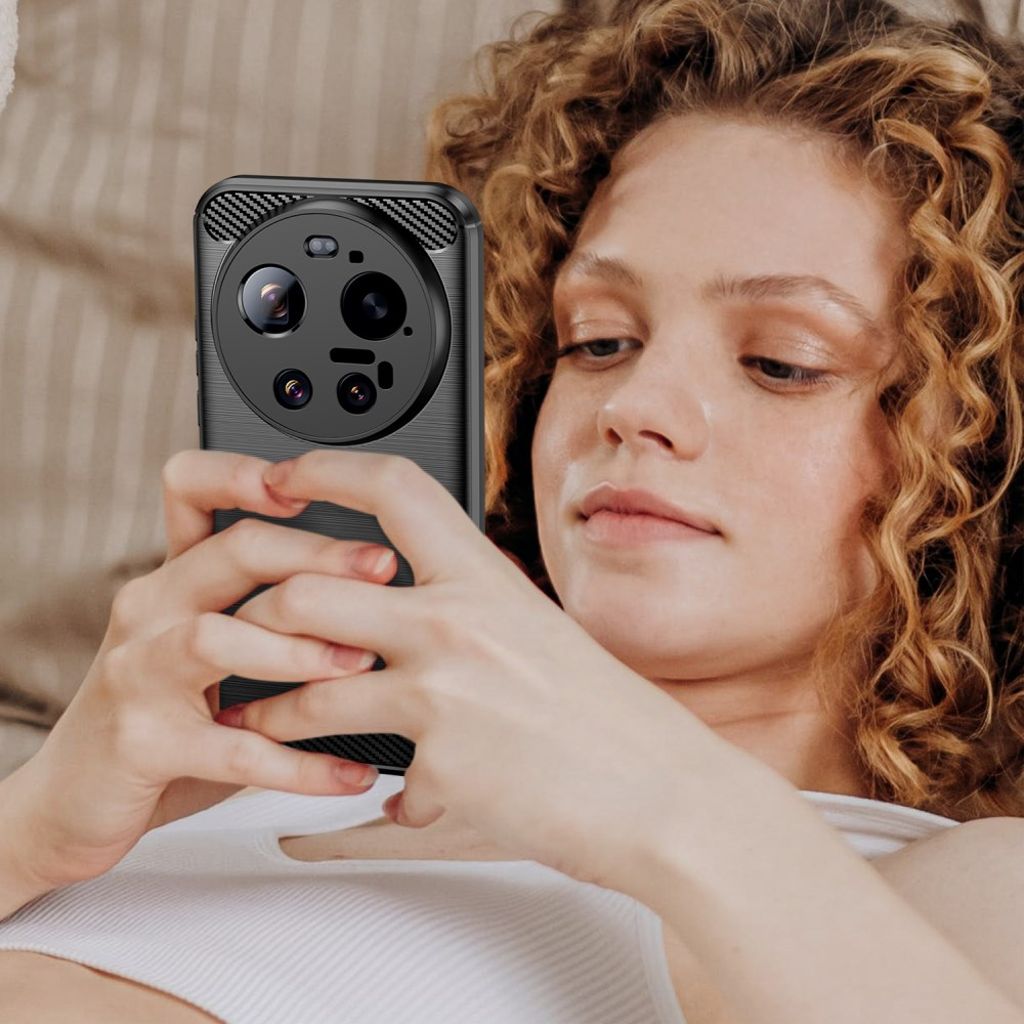Xiaomi 17 Ultra Skal Borstad Kolfibertextur Svart