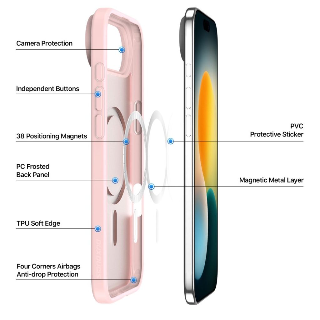 Dux Ducis iPhone Air Skal Yind Series MagSafe Rosa