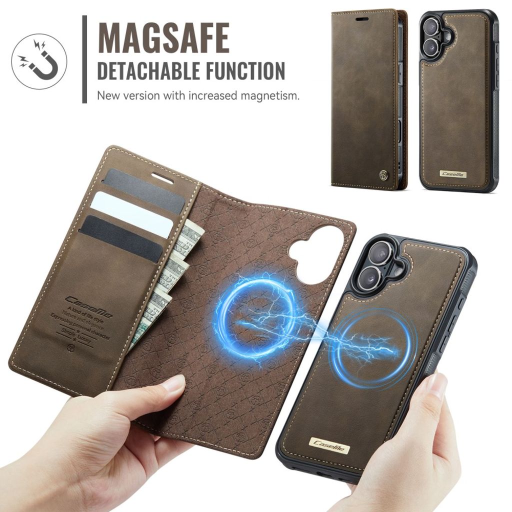 CaseMe iPhone 17 Fodral C49 Series Brun