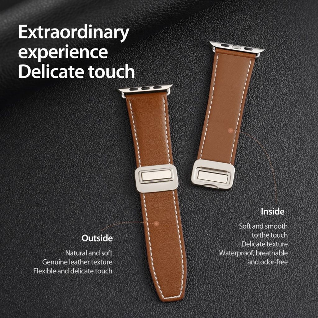 Dux Ducis Apple Watch 38/40/41/42mm Armband YA Series Brun