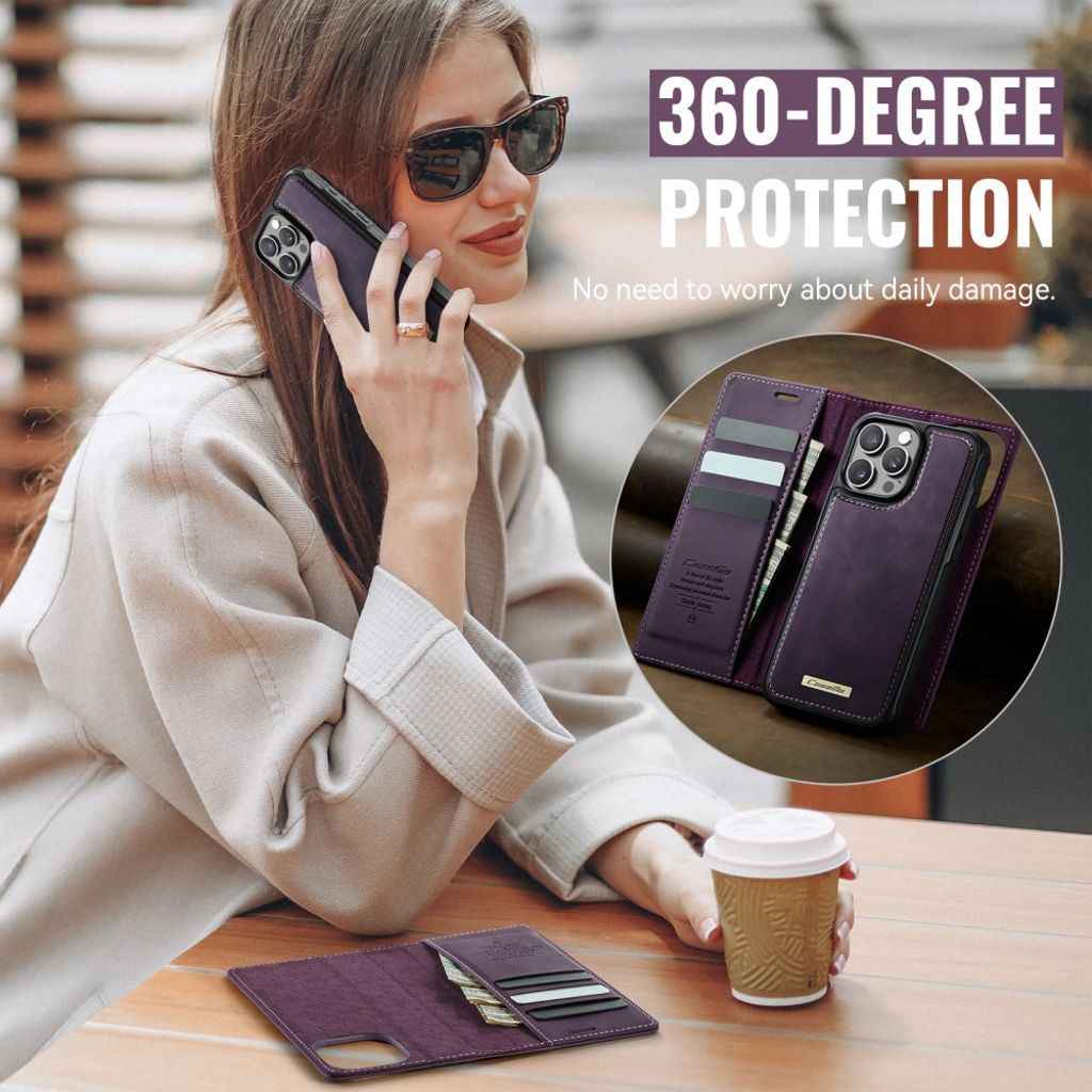 CaseMe iPhone 15 Pro Max Fodral C49 Series Lila