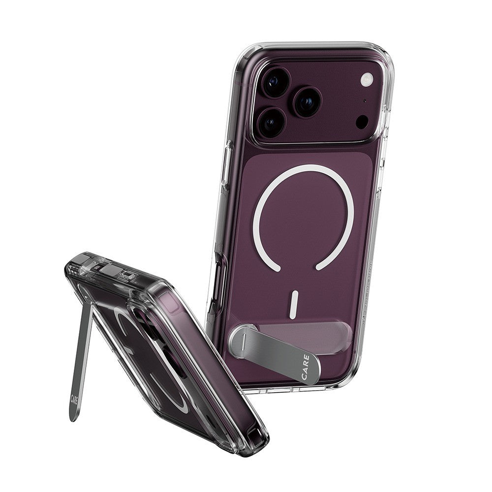 CARE by PanzerGlass iPhone 17 Pro/iPhone 18 Pro Skal Kickstand MagSafe Transparent