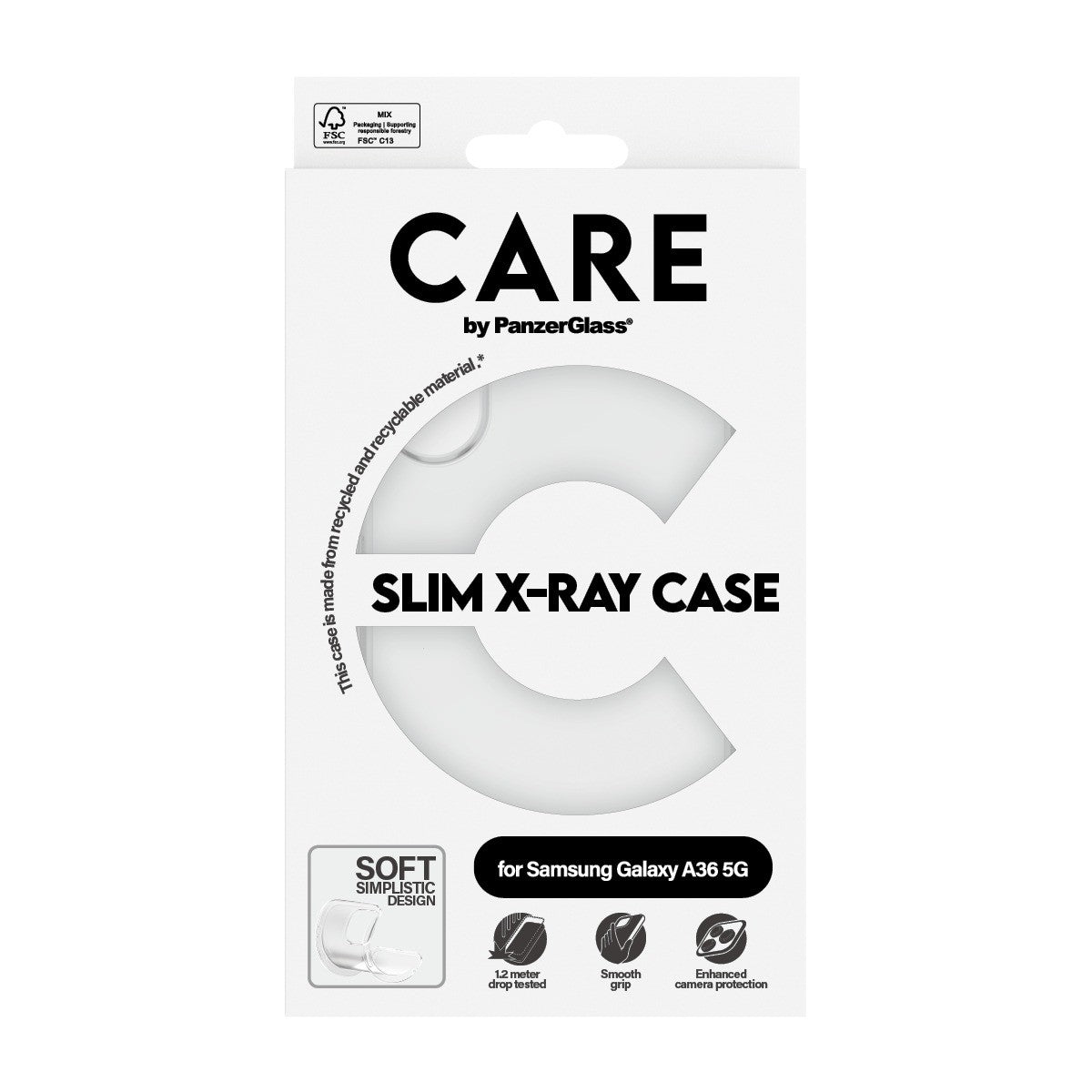 CARE by PanzerGlass Samsung Galaxy A36 Skal X-Ray Transparent
