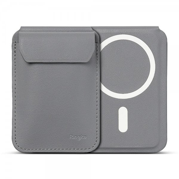 Ringke Korthållare Stand Wallet Magnetic MagSafe Light Gray