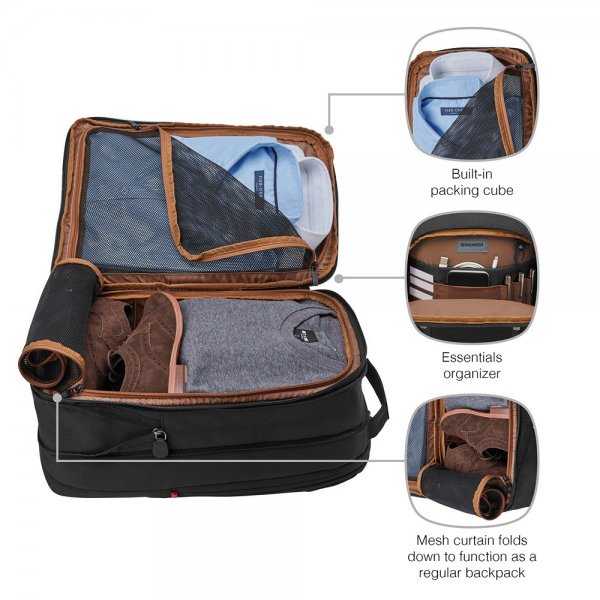 Wenger City Traveler Carry-On 16" Datorryggsäck Svart