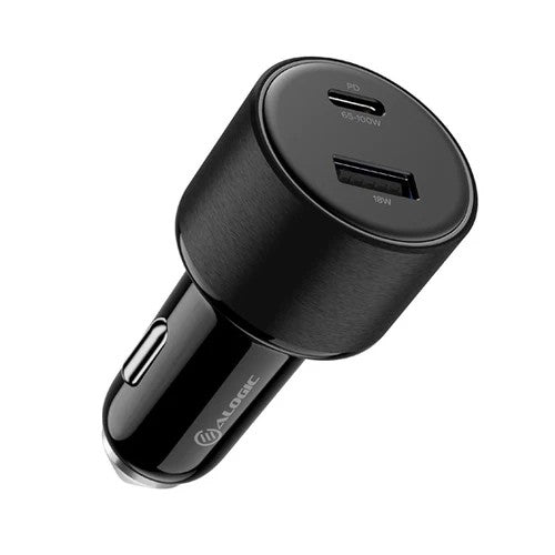 ALOGIC Billaddare Rapid Power 100W 1xUSB-C & 1xUSB-A