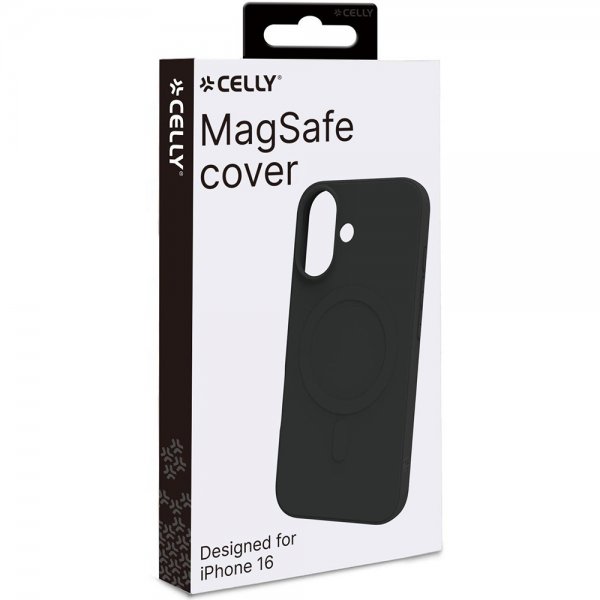 Celly iPhone 16 Skal CROMOMAG Svart